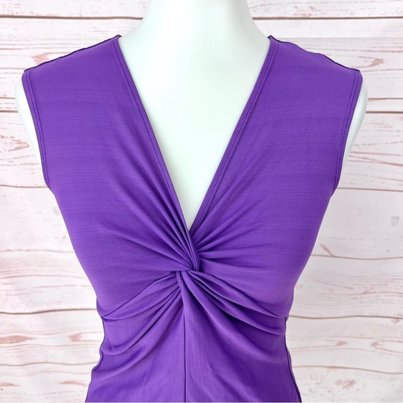 Patagonia Purple Seabrook Bandba Twist Front V-Neck Activewear Sleeveless Top - Picture 2 of 11